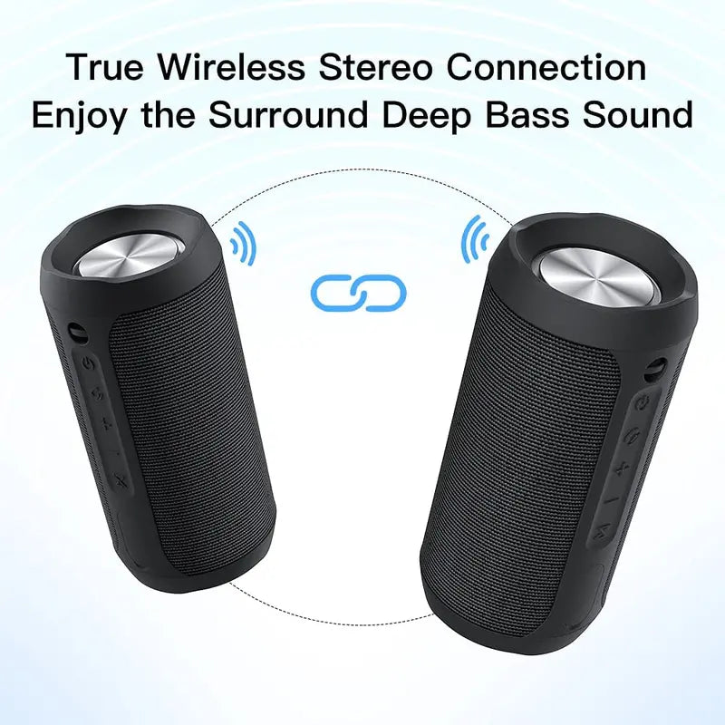 【Eduplink】M6Pro Waterproof Wireless Portable Bluetooth Speaker 20W Audio Smartphone,Stereo Sound,Led Lights,Outdoor Party Audio, Gift for Mom,Mother'S Day,Mommy