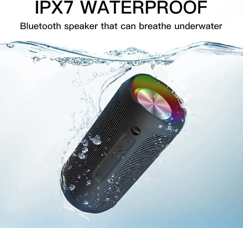 【Eduplink】M6Pro Waterproof Wireless Portable Bluetooth Speaker 20W Audio Smartphone,Stereo Sound,Led Lights,Outdoor Party Audio, Gift for Mom,Mother'S Day,Mommy