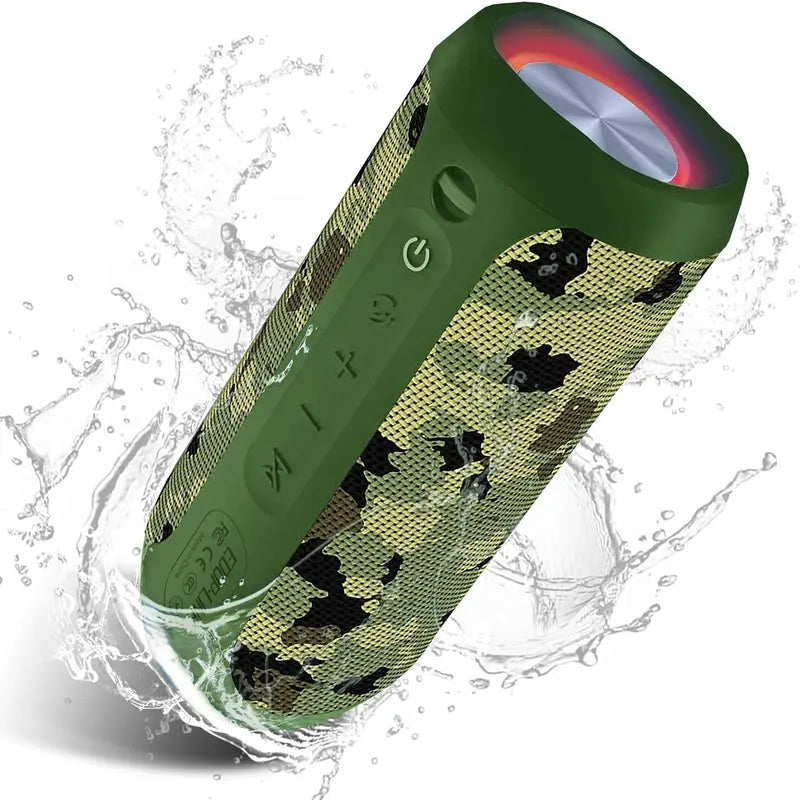 【Eduplink】M6Pro Waterproof Wireless Portable Bluetooth Speaker 20W Audio Smartphone,Stereo Sound,Led Lights,Outdoor Party Audio, Gift for Mom,Mother'S Day,Mommy