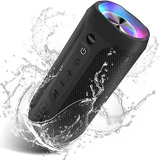 【Eduplink】M6Pro Waterproof Wireless Portable Bluetooth Speaker 20W Audio Smartphone,Stereo Sound,Led Lights,Outdoor Party Audio, Gift for Mom,Mother'S Day,Mommy